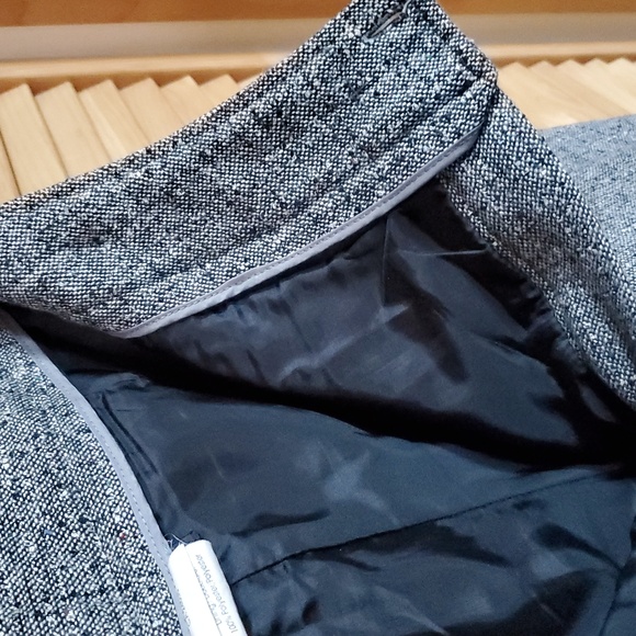 Wool Blend Tweed Wide Leg Pants - Picture 5 of 6